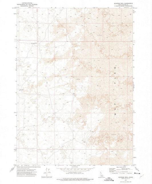 1972 Schodde Well, ID - Idaho - USGS Topographic Map