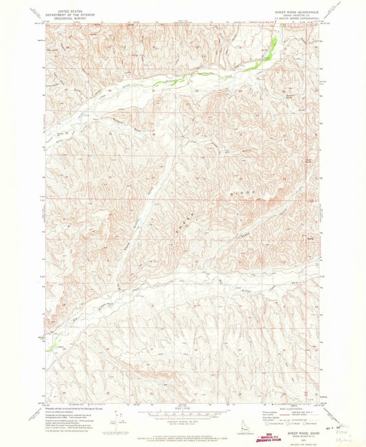 1970 Sheep Ridge, ID - Idaho - USGS Topographic Map