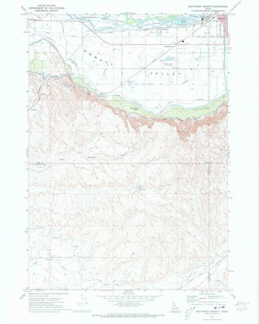 1970 Southwest Emmett, ID - Idaho - USGS Topographic Map