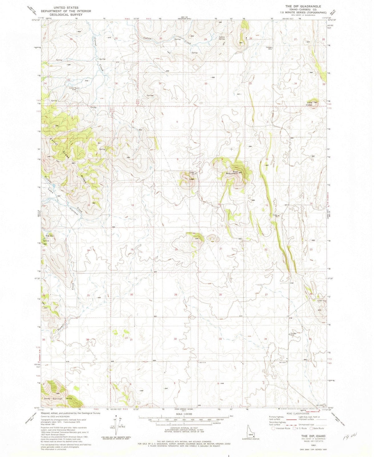 1981 Theip, ID - Idaho - USGS Topographic Map