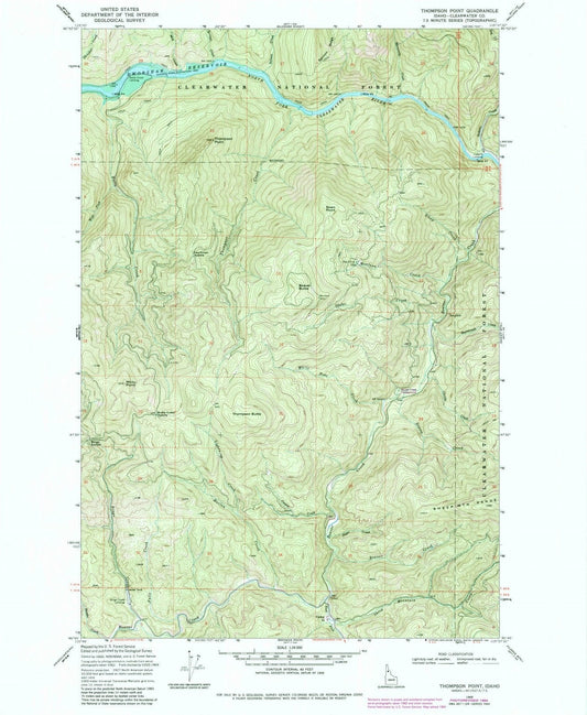 1969 Thompson Point, ID - Idaho - USGS Topographic Map