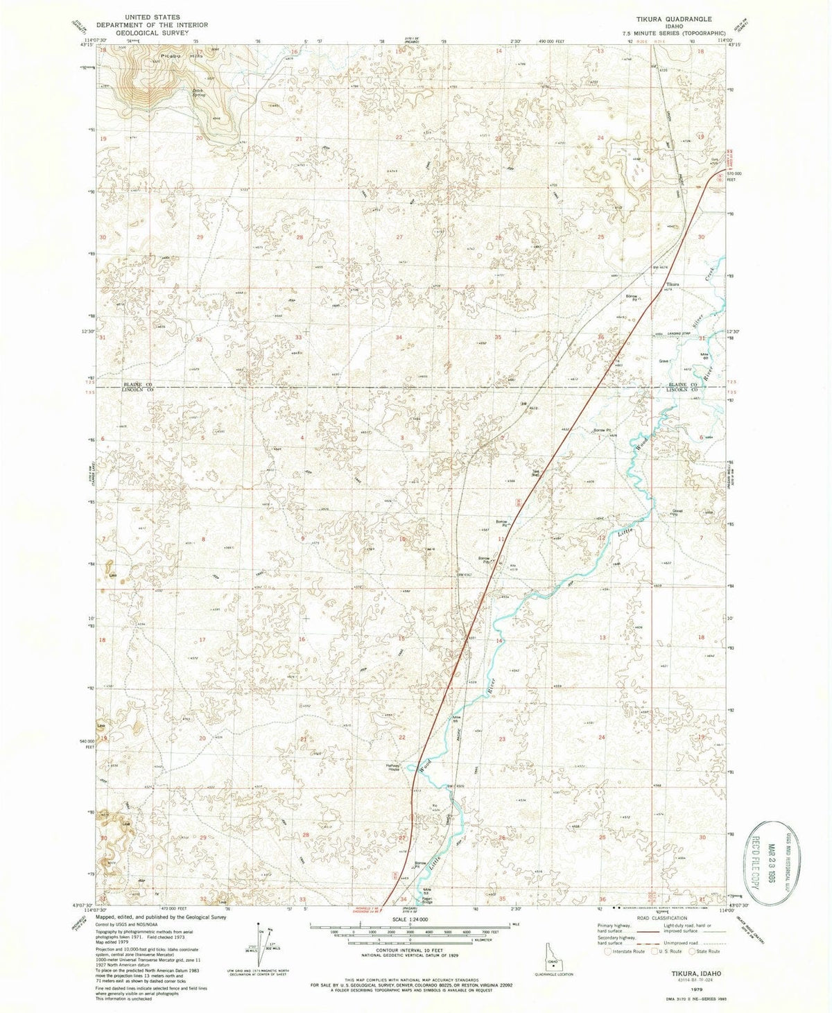 1979 Tikura, ID - Idaho - USGS Topographic Map
