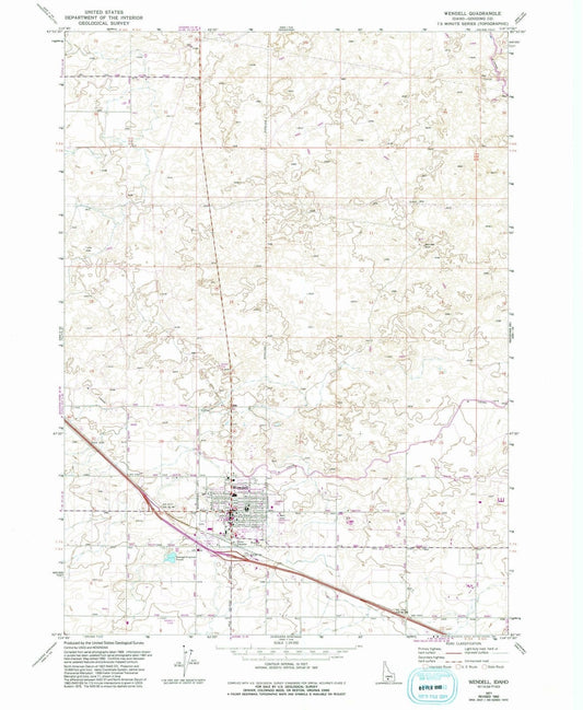 1971 Wendell, ID - Idaho - USGS Topographic Map