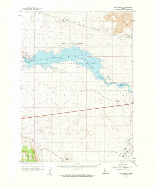 1959 Lake Walcott, ID - Idaho - USGS Topographic Map