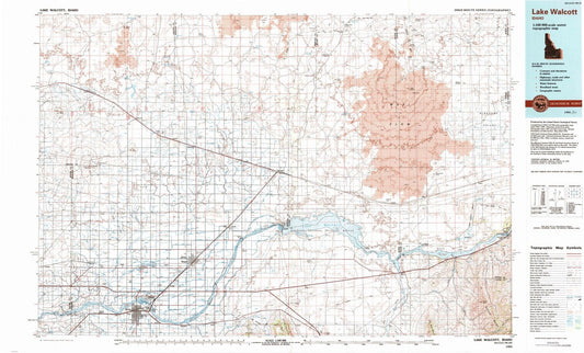 1993 Lake Walcott, ID - Idaho - USGS Topographic Map