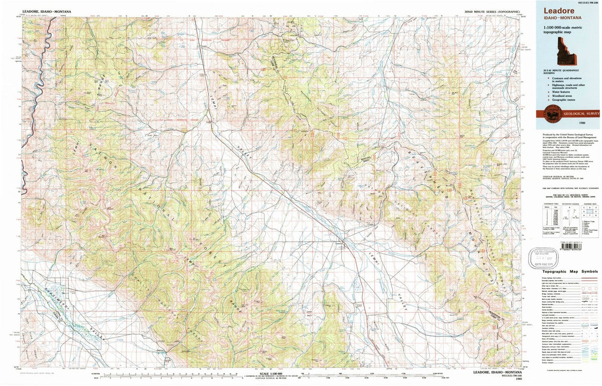 1980 Leadore, ID - Idaho - USGS Topographic Map