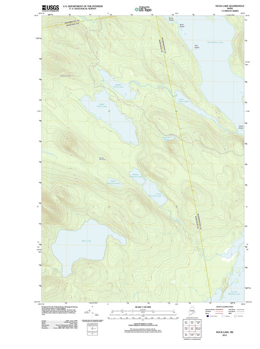 2011 Duck Lake, ME - Maine - USGS Topographic Map
