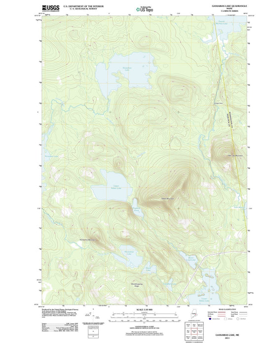 2011 Gassabias Lake, ME - Maine - USGS Topographic Map