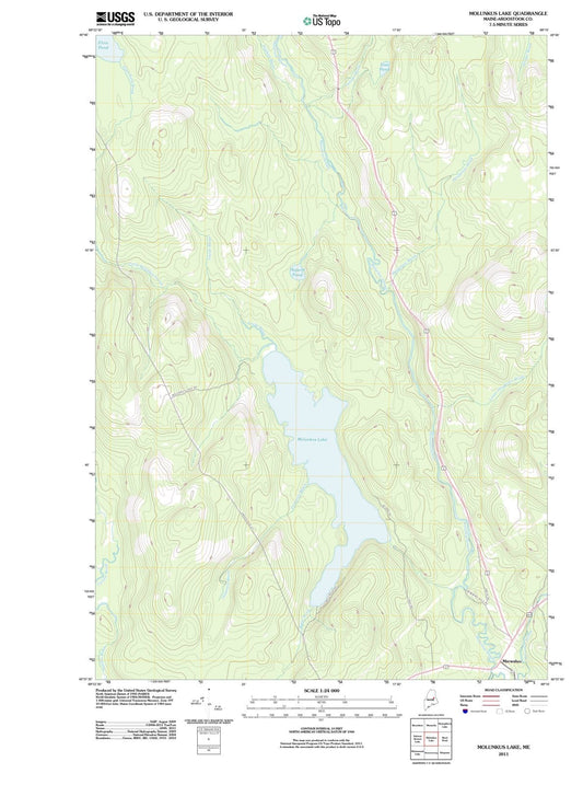 2011 Molunkus Lake, ME - Maine - USGS Topographic Map
