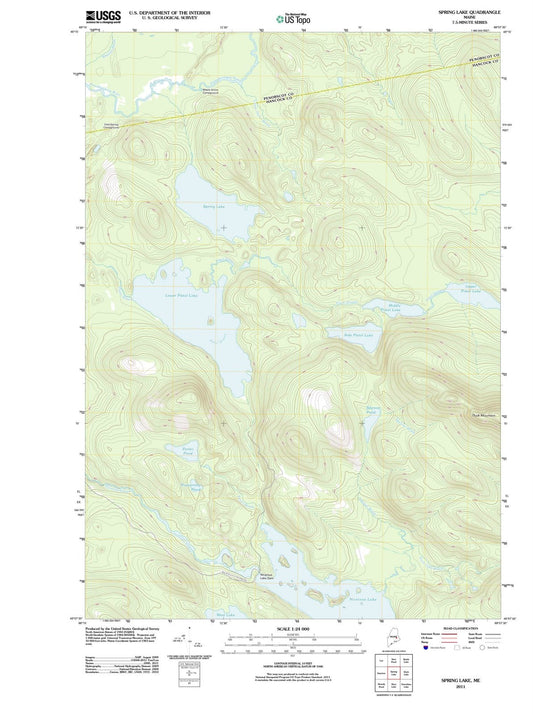 2011 Spring Lake, ME - Maine - USGS Topographic Map