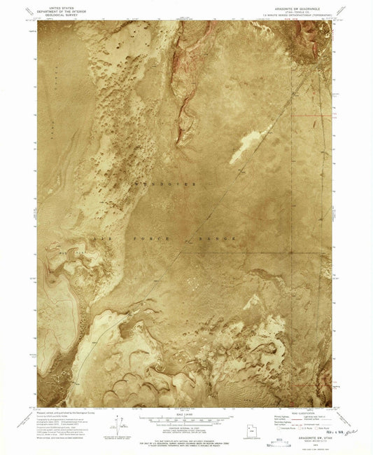 1973 Aragonite, UT - Utah - USGS Topographic Map v3