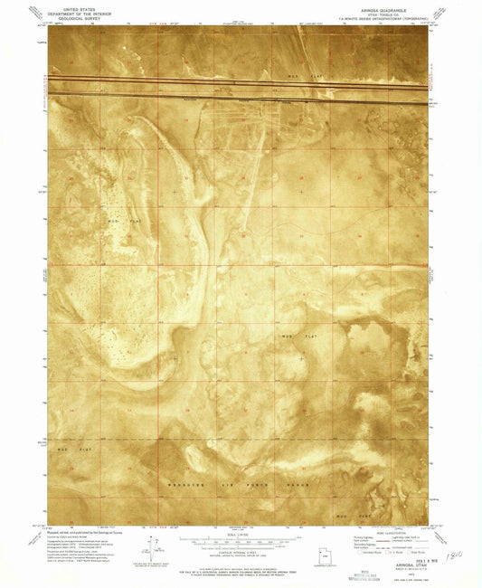 1973 Arinosa, UT - Utah - USGS Topographic Map v3
