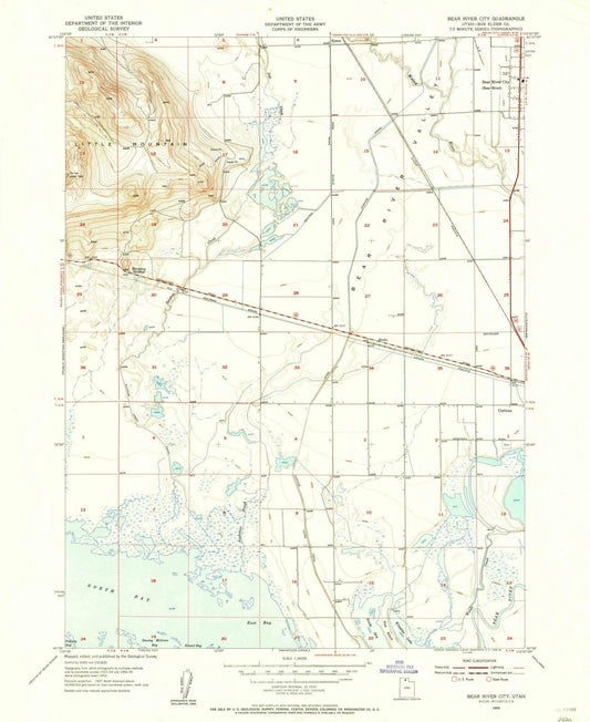 1955 Bear River City, UT - Utah - USGS Topographic Map