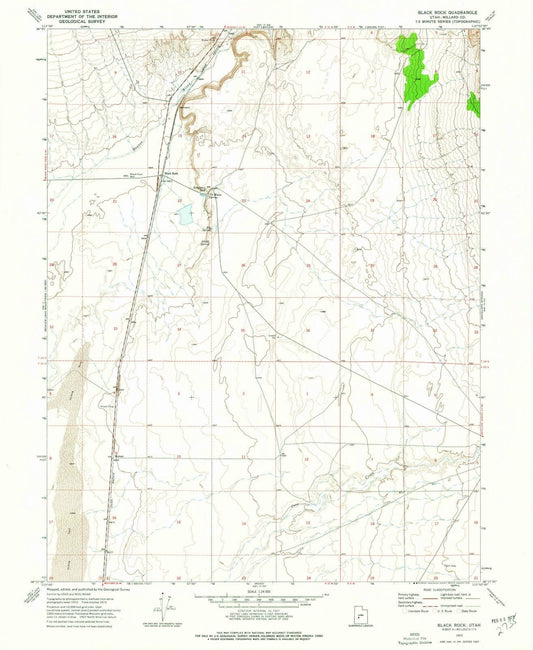 1973 Black Rock, UT - Utah - USGS Topographic Map