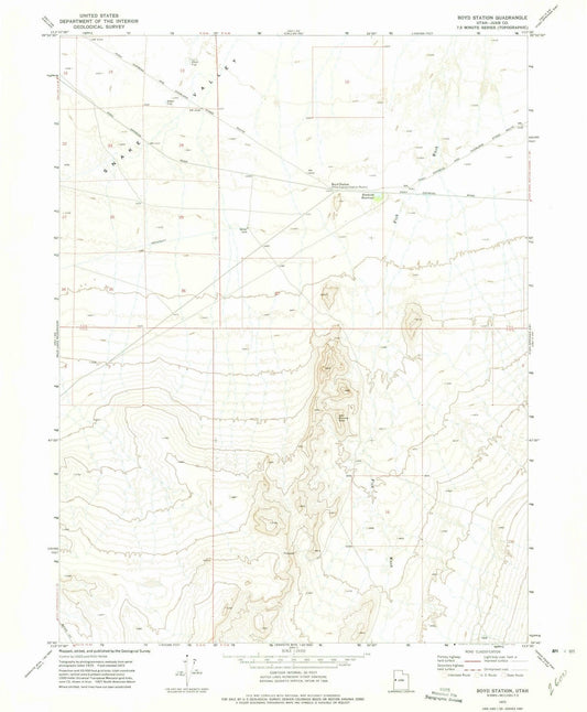 1972 Boyd Station, UT - Utah - USGS Topographic Map