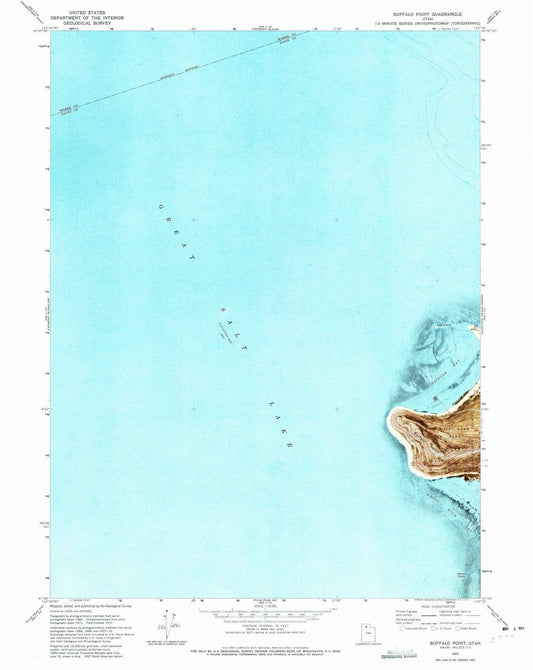 1972 Buffalo Point, UT - Utah - USGS Topographic Map