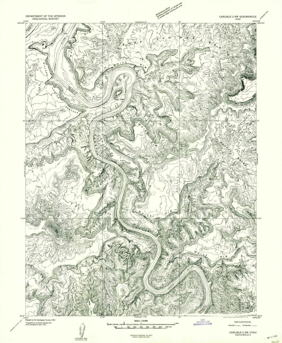 1952 Carlisle 2, UT - Utah - USGS Topographic Map v4
