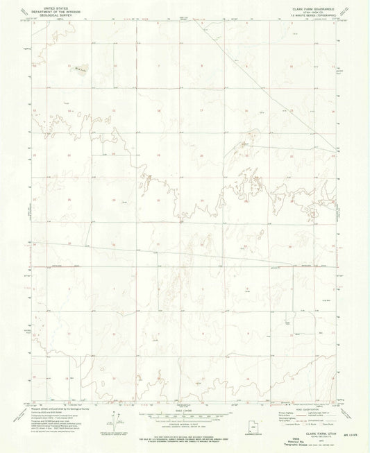 1972 Clark Farm, UT - Utah - USGS Topographic Map