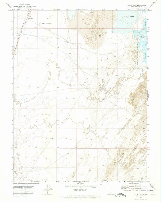 1971 Clear Lake, UT - Utah - USGS Topographic Map
