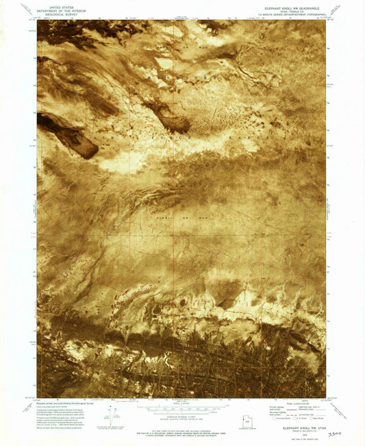 1972 Elephant Knoll, UT - Utah - USGS Topographic Map v2