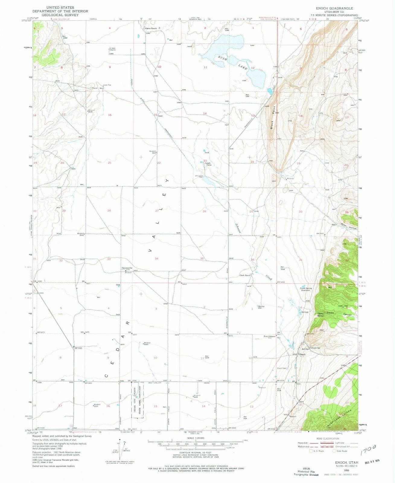 1950 Enoch, UT - Utah - USGS Topographic Map