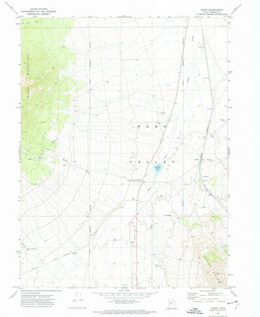 1971 Faust, UT - Utah - USGS Topographic Map