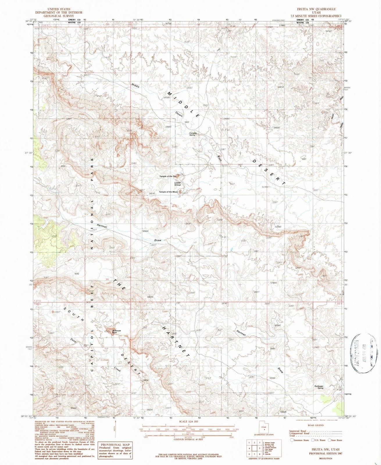 1987 Fruita, UT - Utah - USGS Topographic Map