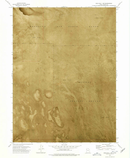 1973 Gold Hill 1, UT - Utah - USGS Topographic Map v3