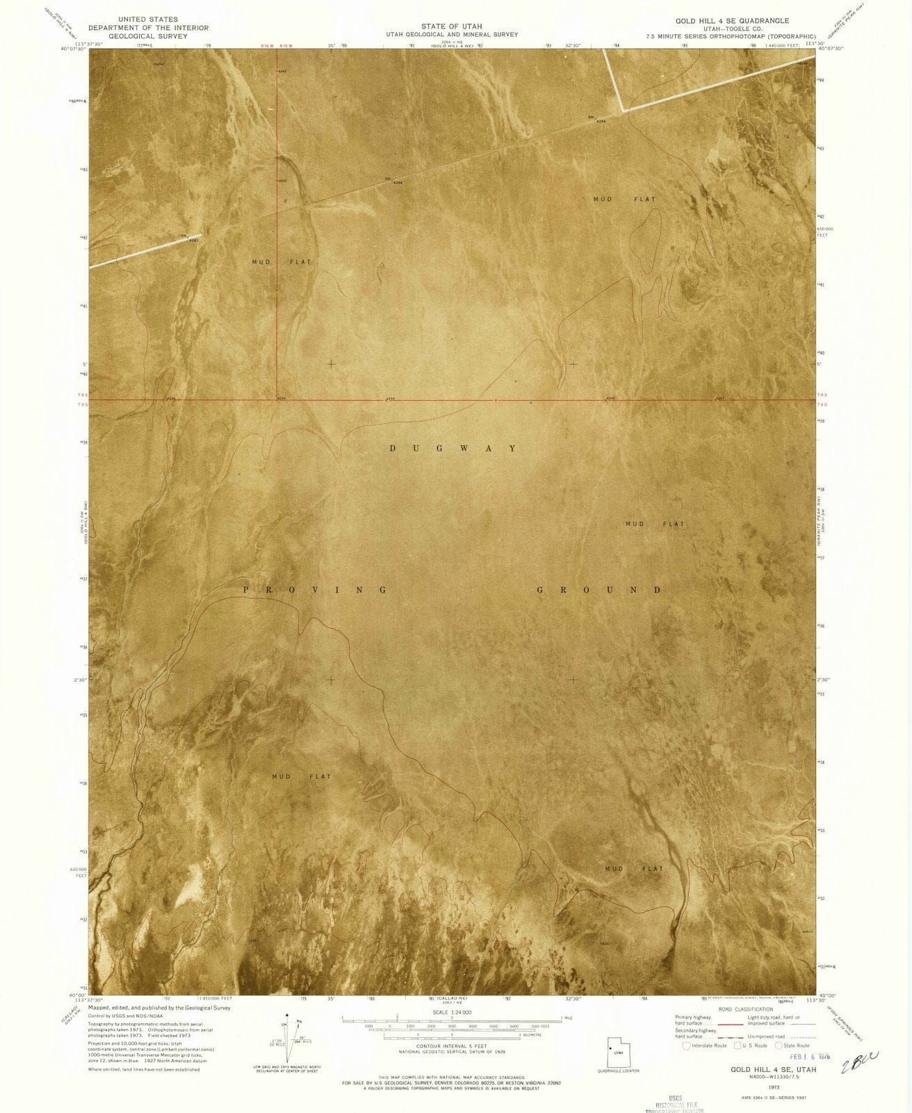 1973 Gold Hill 4, UT - Utah - USGS Topographic Map v2