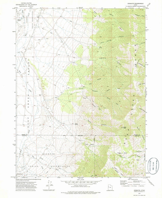 1972 Goshute, UT - Utah - USGS Topographic Map