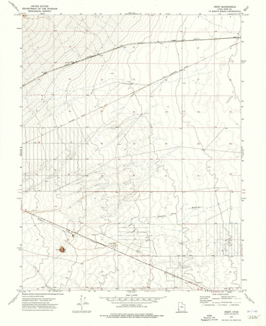 1972 Heist, UT - Utah - USGS Topographic Map