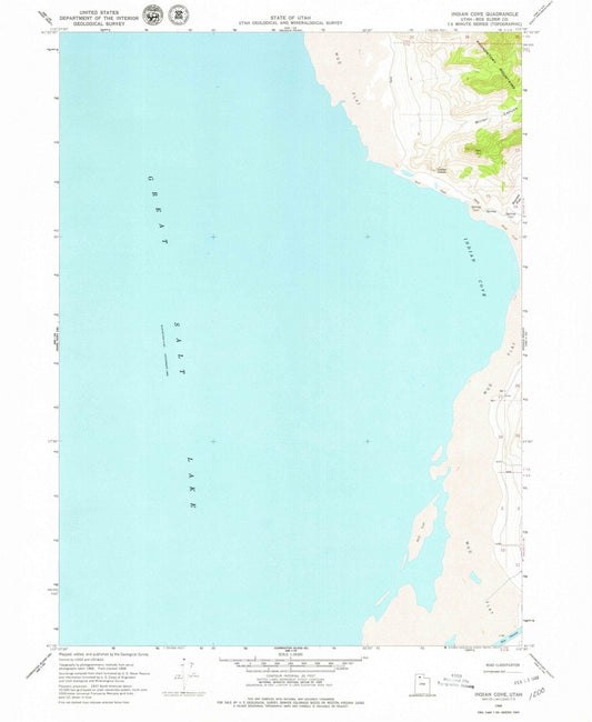1968 Indian Cove, UT - Utah - USGS Topographic Map