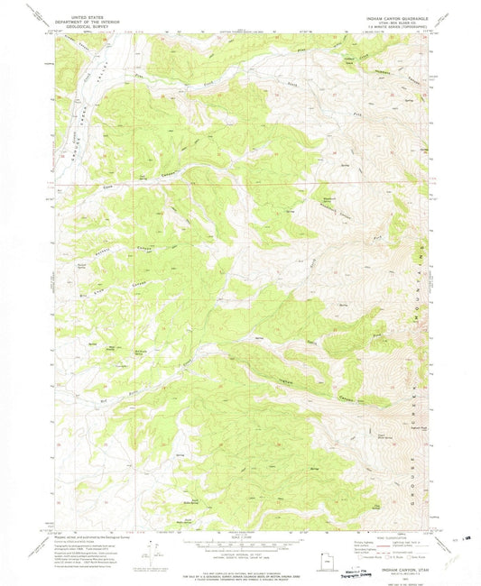 1971 Ingham Canyon, UT - Utah - USGS Topographic Map