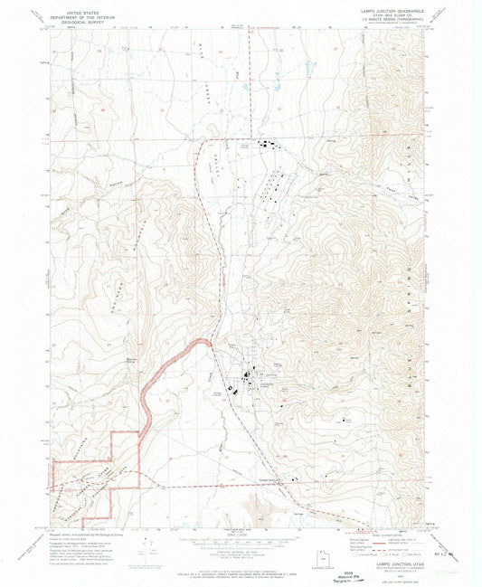 1972 Lampo Junction, UT - Utah - USGS Topographic Map