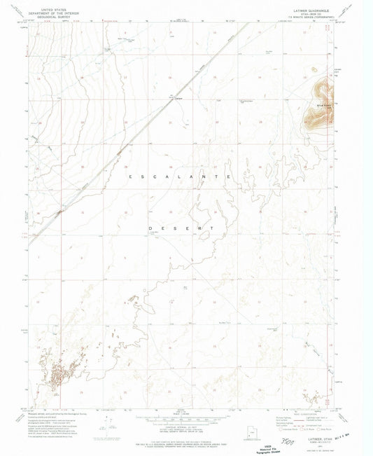1971 Latimer, UT - Utah - USGS Topographic Map
