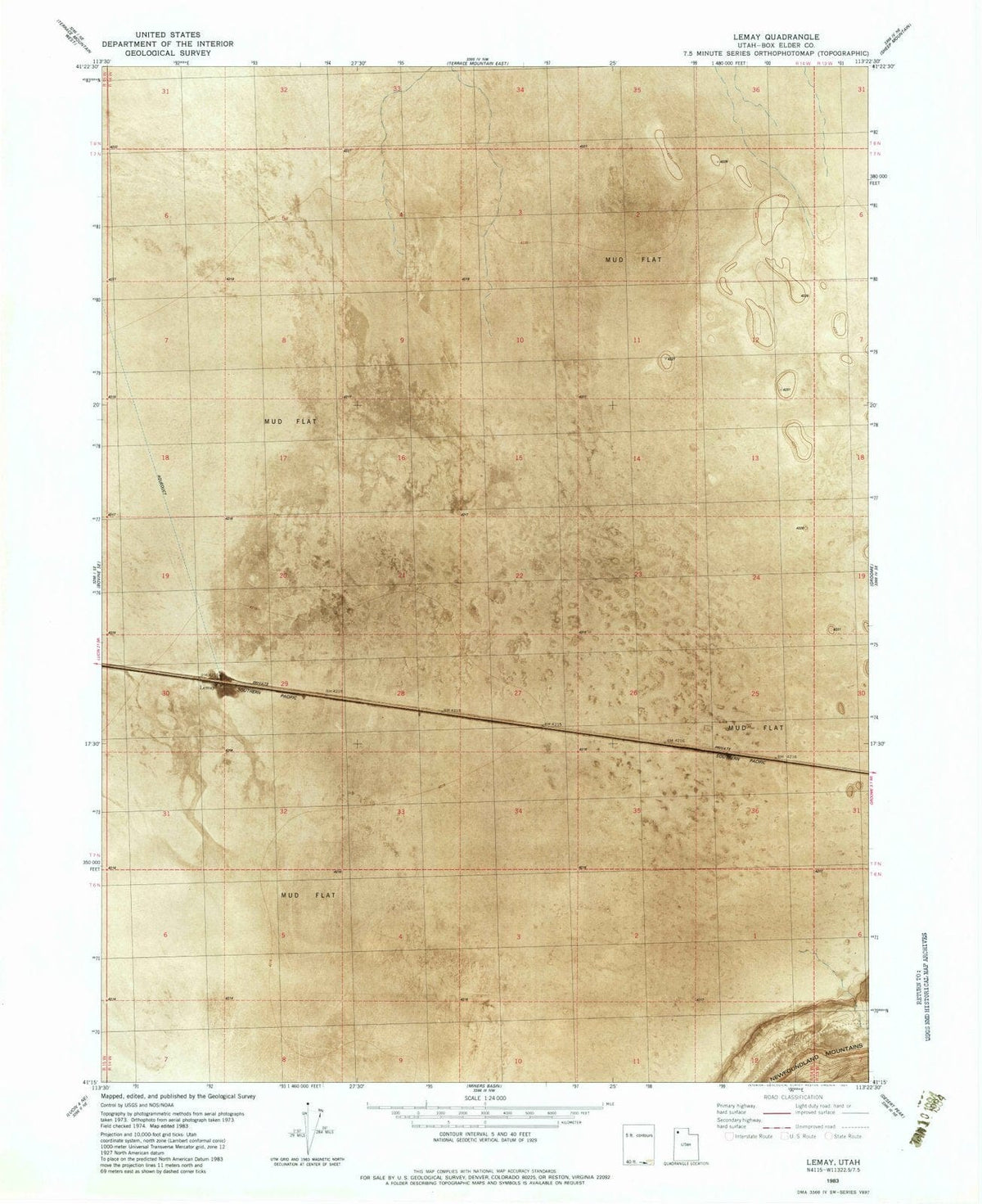 1983 Lemay, UT - Utah - USGS Topographic Map