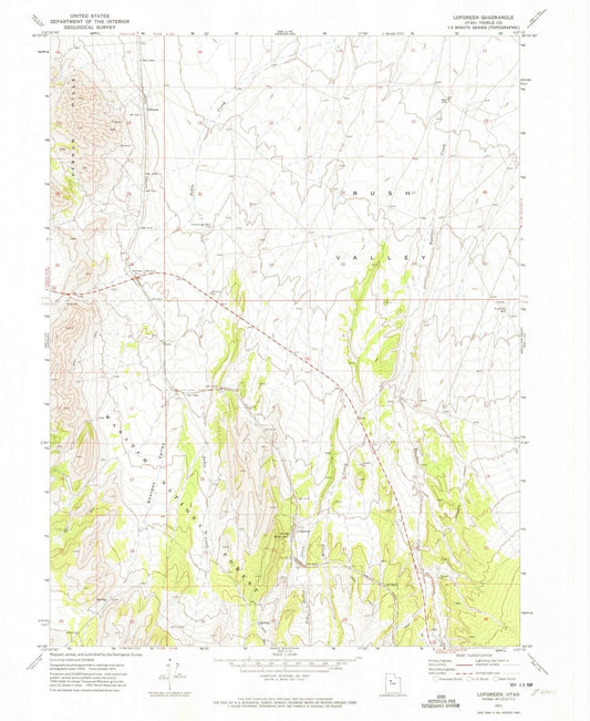 1971 Lofgreen, UT - Utah - USGS Topographic Map
