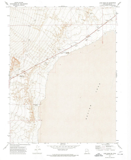 1972 Long Ridge, UT - Utah - USGS Topographic Map v2