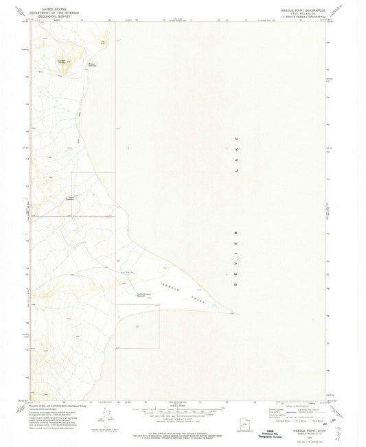 1972 Needle Point, UT - Utah - USGS Topographic Map