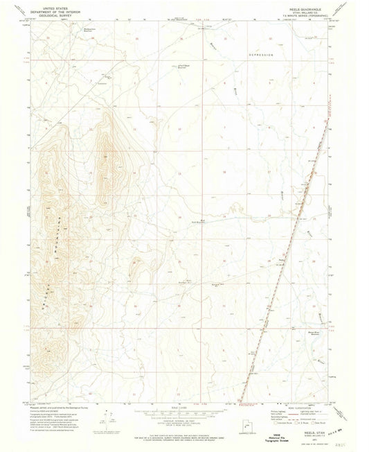 1971 Neels, UT - Utah - USGS Topographic Map