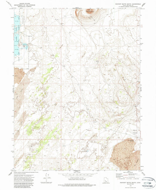 1971 Pahvant Butte South, UT - Utah - USGS Topographic Map