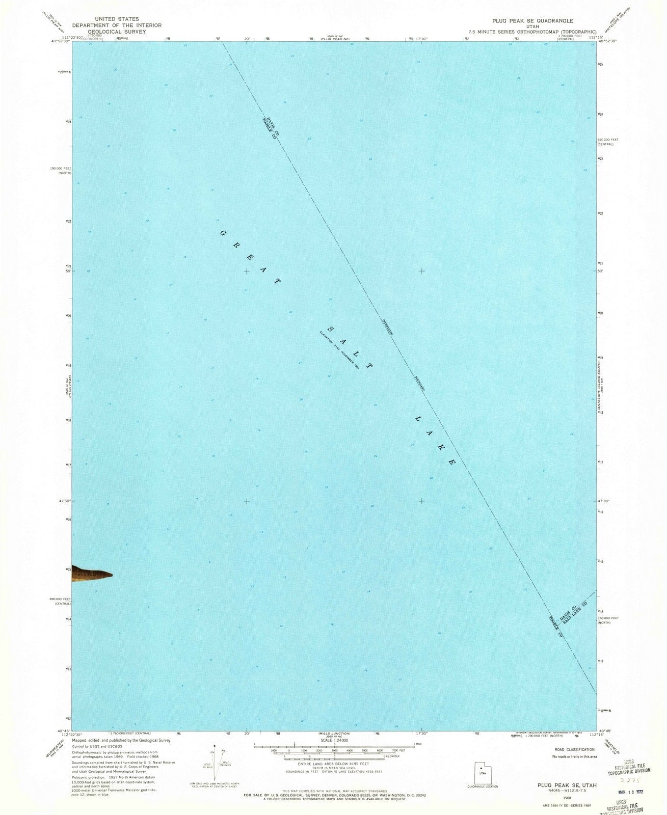 1968 Plug Peak, UT - Utah - USGS Topographic Map v2