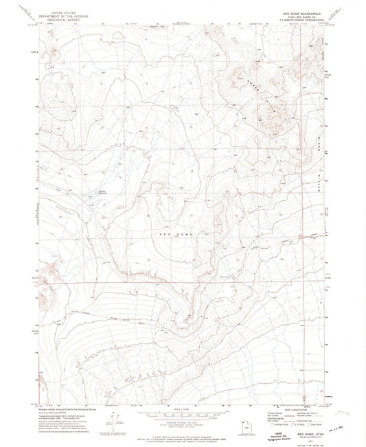 1971 Redome, UT - Utah - USGS Topographic Map