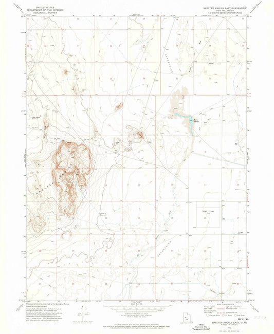 1971 Smelter Knolls East, UT - Utah - USGS Topographic Map