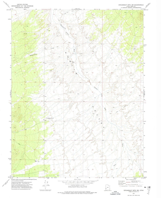 1971 Steamboat MTN, UT - Utah - USGS Topographic Map