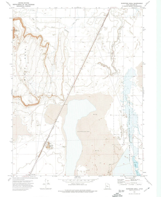 1971 Sunstone Knoll, UT - Utah - USGS Topographic Map