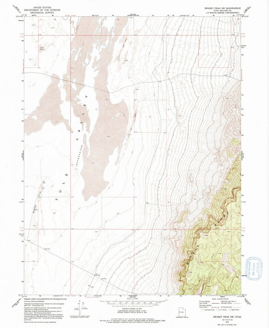 1972 Swasey Peak, UT - Utah - USGS Topographic Map v2