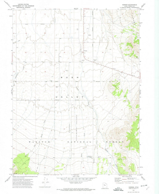 1971 Vernon, UT - Utah - USGS Topographic Map