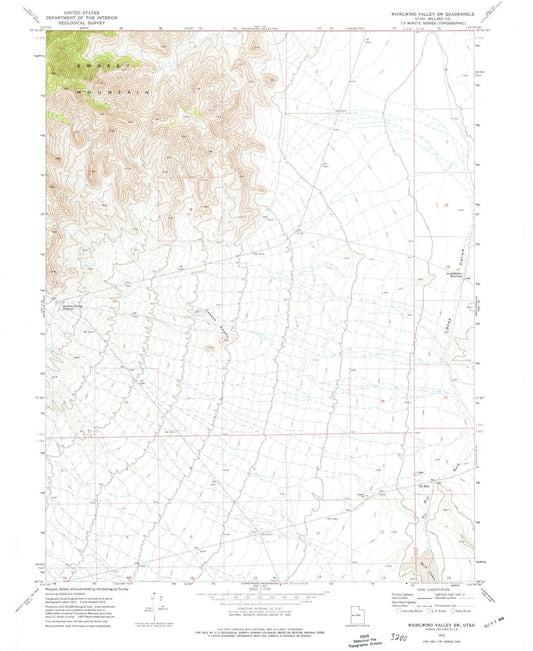 1972 Whirlwind Valley, UT - Utah - USGS Topographic Map v2