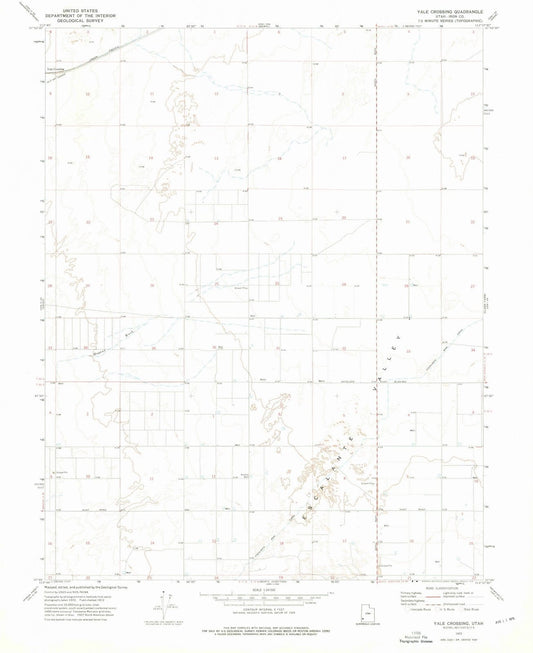1972 Yale Crossing, UT - Utah - USGS Topographic Map
